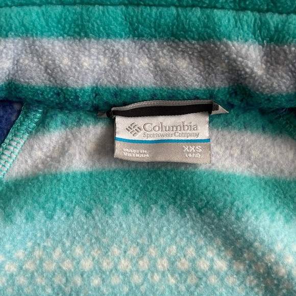 YXXS (4/5) Columbia Fleece Full Zip Jacket - Picture 5 of 6